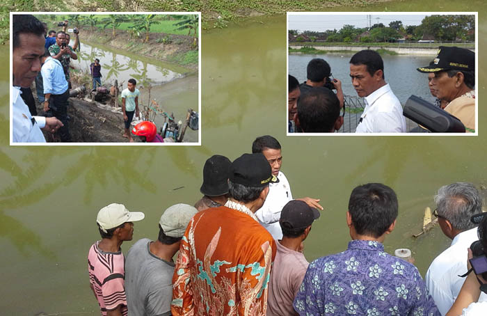 Mentan Tumpangi Motor Babinsa Tinjau Sawah yang Kekeringan di Demak